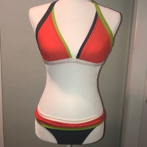BECCA Swimwear 1 top with 2 matching bottoms